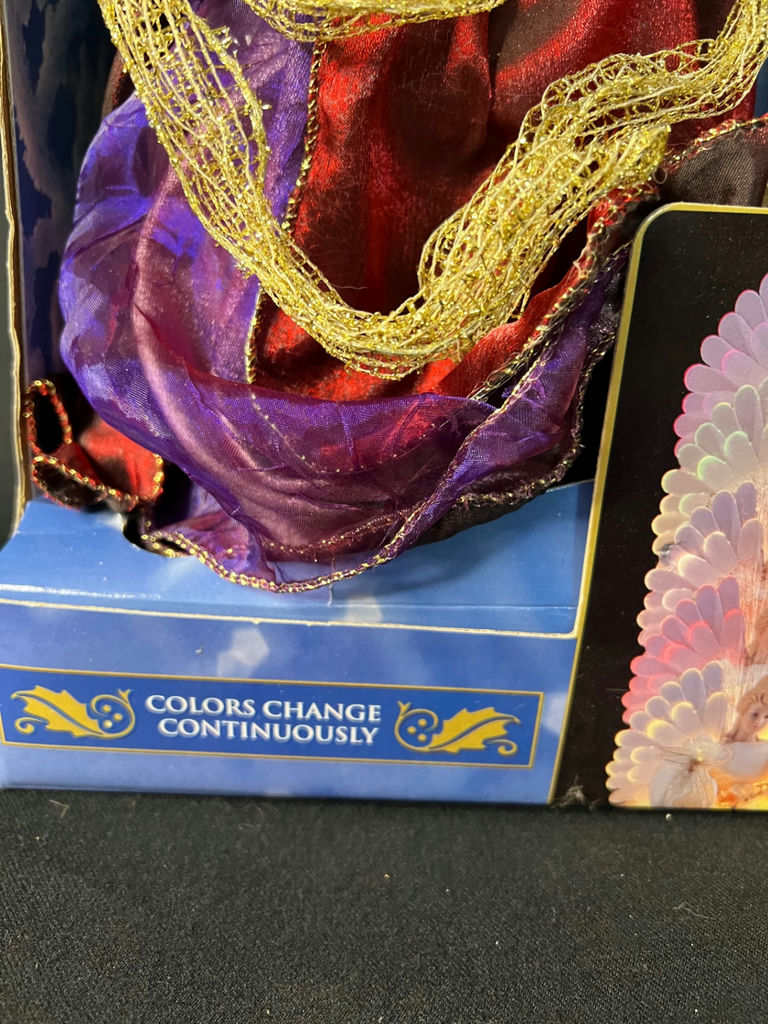 Vintage angel figurines and a boxed fiber-optic angel ornament - image 2 of 20
