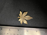 Gold-toned leaf-shaped pendants - thumbnail 6 of 7