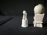 Enesco Precious Moments Purrfect Grandma thimble and Grandpa Ornament; Handmade Vicki Lane bunny figurine - thumbnail 2 of 13