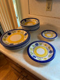Vintage "Elegantware" Mediterranean-inspired Dinnerware: Plates, Saucers and Bowls - thumbnail 1 of 5