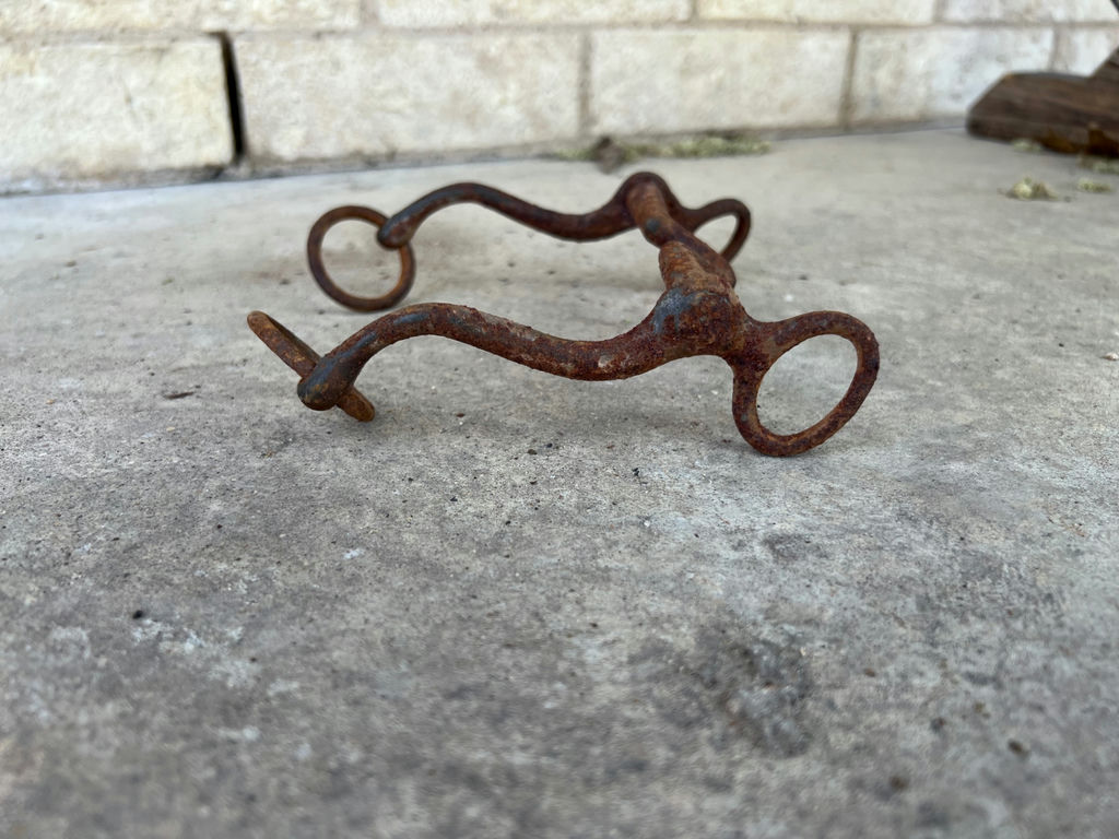 Antique horse bit and Winchester compound bow - image 1 of 7