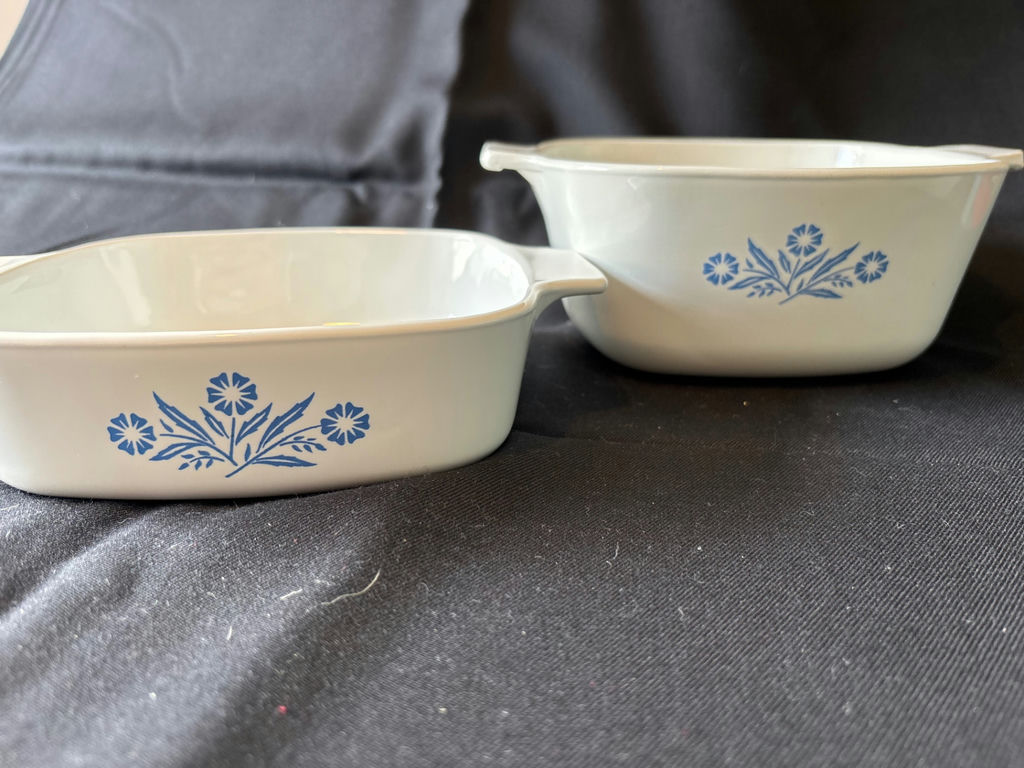 Two CorningWare floral casserole dishes - image 1 of 9