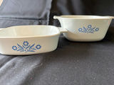 Two CorningWare floral casserole dishes - thumbnail 1 of 9