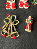Christmas-themed beaded earrings and pins collection - thumbnail 5 of 9
