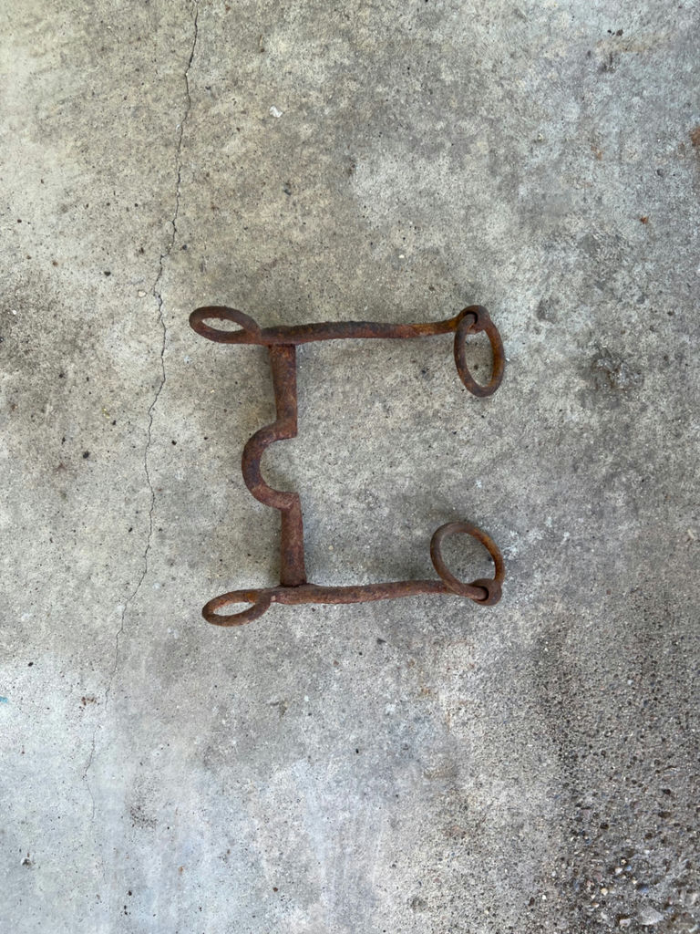 Antique horse bit and Winchester compound bow - image 3 of 7