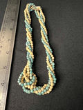 Beaded jewelry collection: leaf pendant, turquoise colored necklaces, cross pendant necklace, and bracelet - thumbnail 6 of 15
