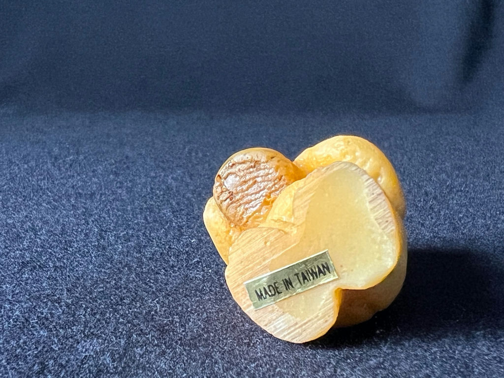 Yellow teddy bear figurine holding a honey jar - image 3 of 8
