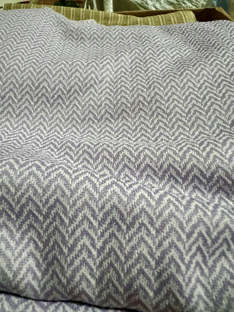 Vintage double knit fabrics: geometric, polka dots, stripes, plaid jacquard - image 2 of 11