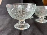 Eight grape-embossed coupe glasses - thumbnail 2 of 4