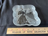 Decorative frosted glass angel dish, Antique rose-pattern ceramic pitcher, and Kitchen Prayer heart plate - thumbnail 5 of 10