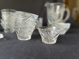 Crystal glassware set with starburst pattern - thumbnail 6 of 25