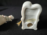 Enesco Precious Moments Purrfect Grandma thimble and Grandpa Ornament; Handmade Vicki Lane bunny figurine - thumbnail 12 of 13