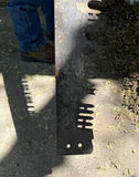 Antique long hand saw with wooden handle - thumbnail 4 of 5