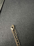 Silver-toned necklace with iridescent round pendant and 'BFF' charm - thumbnail 3 of 6