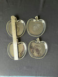 Apple-shaped glass dishes and pedestal dessert cups - thumbnail 2 of 12