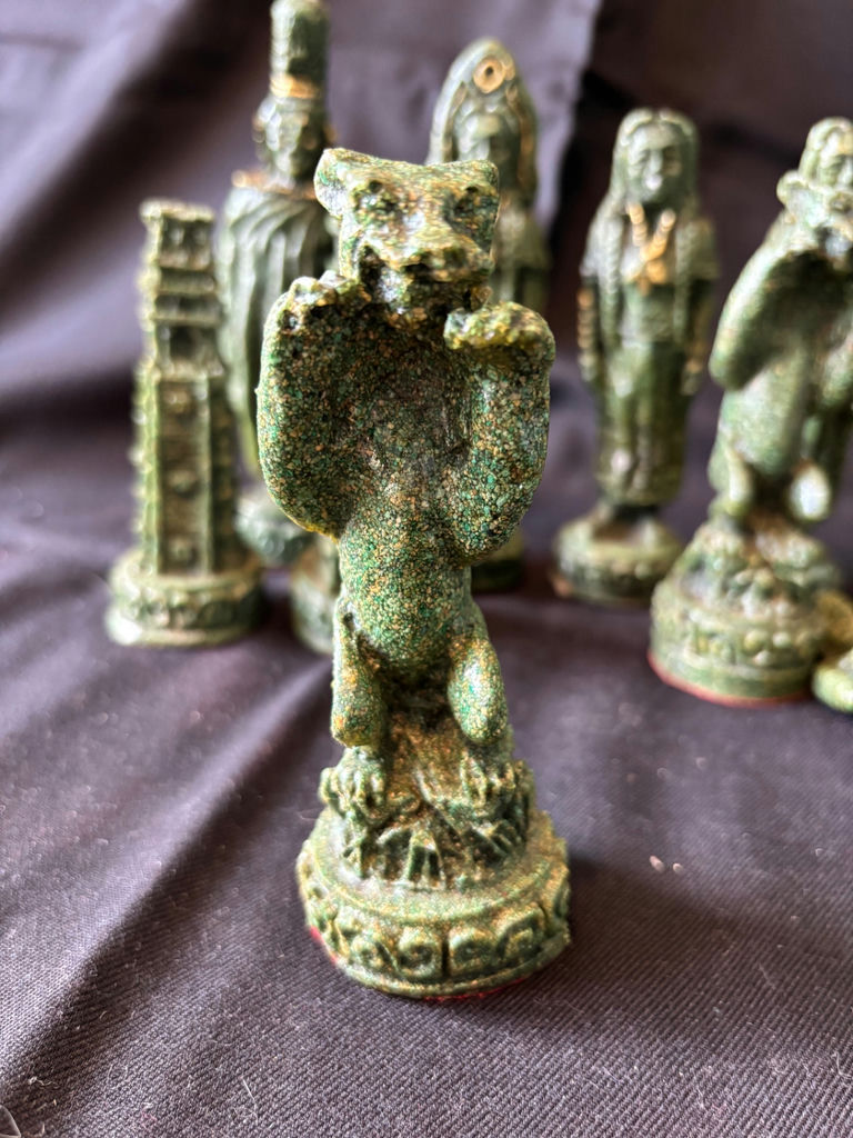 Vintage Aztec vs Conquistador chess pieces set - image 7 of 16