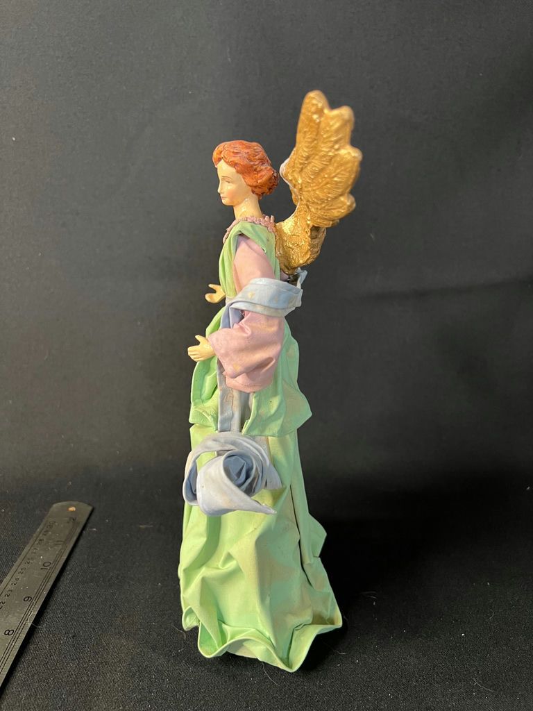 Vintage angel figurines and a boxed fiber-optic angel ornament - image 18 of 20