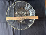 Rectangular ribbed glass dish and round scalloped glass dish - thumbnail 4 of 7