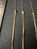 Three Gold-tone necklaces one with heart pendant with Yellow Rose - thumbnail 5 of 13