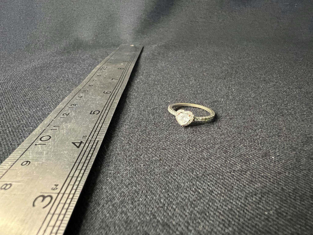 Heart-shaped cz engagement ring - image 2 of 6