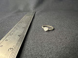 Heart-shaped cz engagement ring - thumbnail 2 of 6