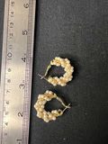 Pearl and Crystal Jewelry Set with Studs, Hoops, and Bracelet - thumbnail 6 of 12