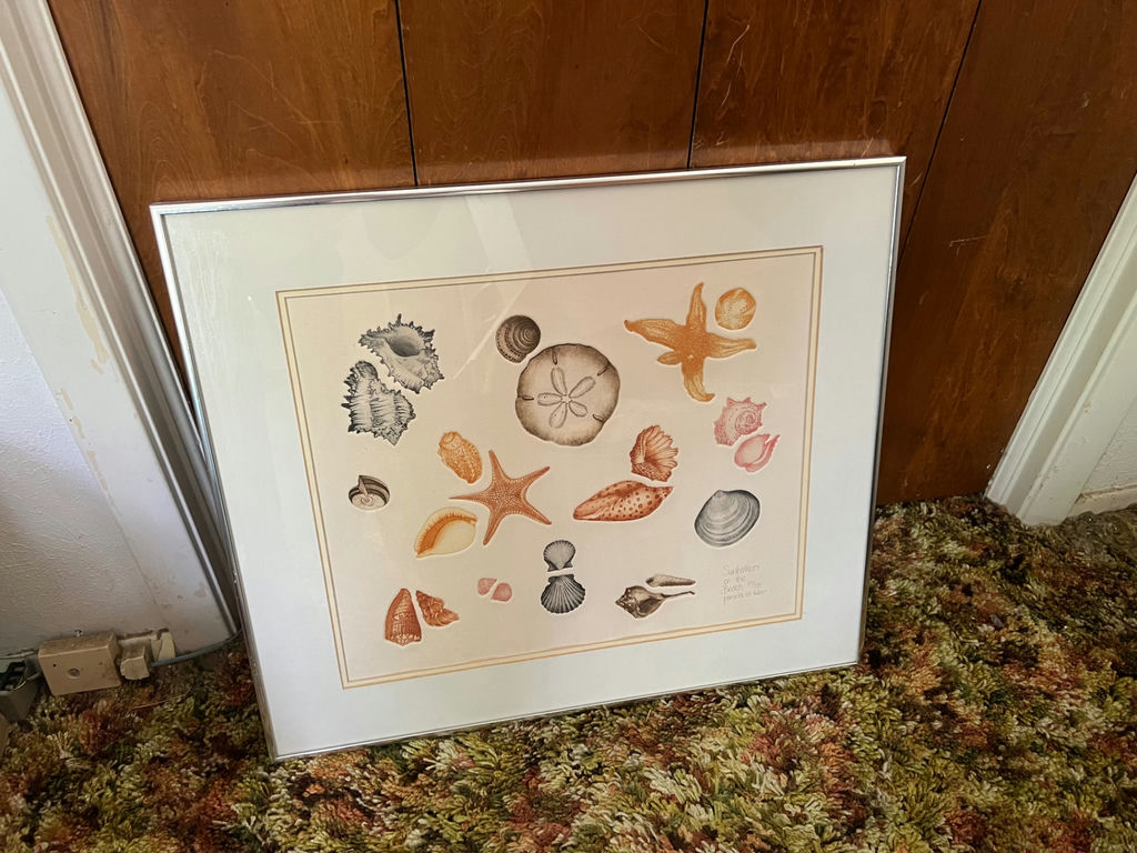 Vintage Pamela Sinkler's "Sunbathers on the Beach" Framed, Signed, Limited Edition - image 1 of 6
