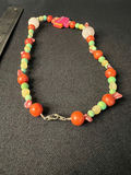 Beaded jewelry collection: leaf pendant, turquoise colored necklaces, cross pendant necklace, and bracelet - thumbnail 10 of 15