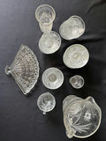 Crystal glassware set with starburst pattern - thumbnail 2 of 25