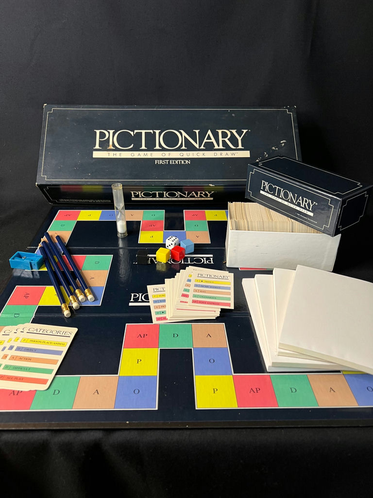 Vintage Pictionary, Parcheesi, and Scrabble Board Game Sets - image 4 of 18