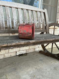 Vintage red metal railway signal lantern - thumbnail 5 of 6
