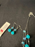 Turquoise colored and Crystal Jewelry Set - thumbnail 3 of 7