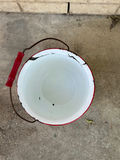Antique metal bait buckets and enameled pot - thumbnail 11 of 19
