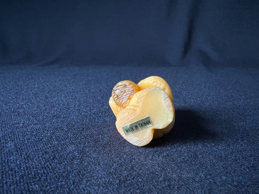 Yellow teddy bear figurine holding a honey jar - image 5 of 8