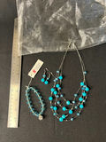 Turquoise colored and Crystal Jewelry Set - thumbnail 7 of 7