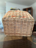 Oval handwoven wicker basket with handle and small wicker basket - thumbnail 4 of 14