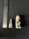 Enesco Precious Moments Purrfect Grandma thimble and Grandpa Ornament; Handmade Vicki Lane bunny figurine - thumbnail 5 of 13