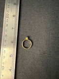 Vintage Ivory heart pendant, duck charm ring, and green-bead ring - thumbnail 10 of 11