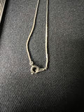 Two-tone pendant necklace set with purple heart and decorative charms - thumbnail 2 of 10