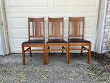 Antique Victorian Round Oak Pedestal Claw Foot Dining Set - thumbnail 5 of 10