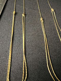 Three Gold-tone necklaces one with heart pendant with Yellow Rose - thumbnail 3 of 13