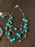 Turquoise colored and Crystal Jewelry Set - thumbnail 1 of 7
