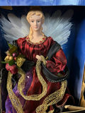Vintage angel figurines and a boxed fiber-optic angel ornament - thumbnail 4 of 20