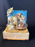 Noah's Ark Diorama on Music Box Pedestal and Musical Nativity Scene in Book - thumbnail 10 of 18
