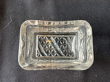 Vintage Diamond-pattern pressed glass cocktail set and glass butter dish - thumbnail 10 of 16