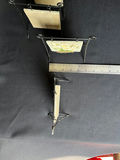 Floral embossed ceramic tiles on metal display stands, sculpted ceramic yellow rose - thumbnail 8 of 13