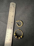 Gold-tone jewelry collection with deer charm and beaded hoops - thumbnail 9 of 12