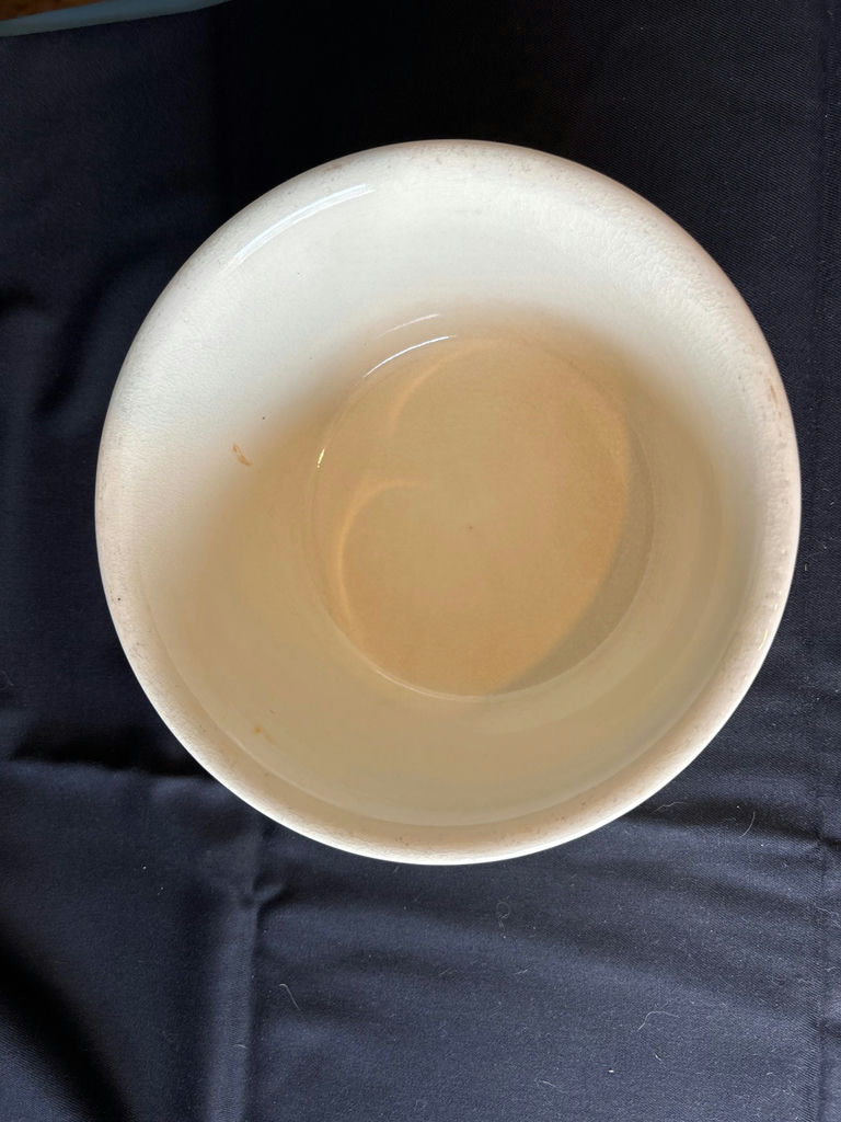 Ceramic pottery set: lemon-pattern vase, tulip-relief planter, and white bowl - image 7 of 9