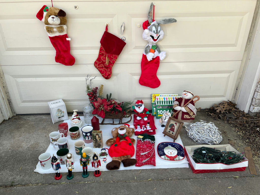 Assorted Christmas decor and holiday mugs - image 1 of 18