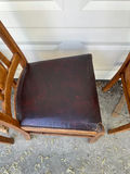 Antique Victorian Round Oak Pedestal Claw Foot Dining Set - thumbnail 10 of 10